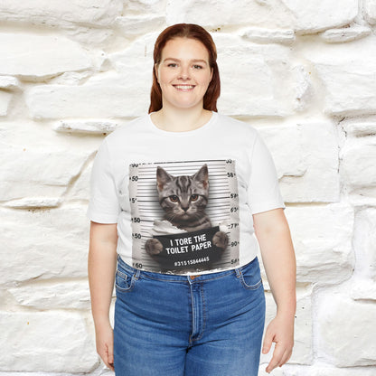 ''I Tore The Toilet Paper'' | Funny Cat T-Shirt | Nunu&Miao Studio