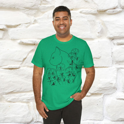 "Cat Flower !" Cat T-Shirt for Men & Women | 100% Cotton*