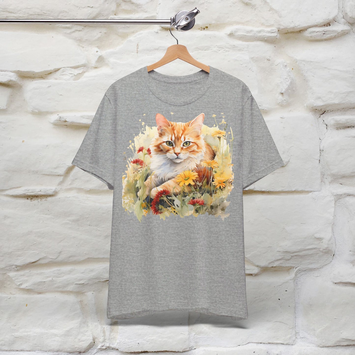 ''Elegance'' Cat T-shirt for Women 100% Cotton. - Nunu&Miao Studio