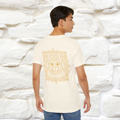 "Mandala Cat'' Cat T-Shirt Front and Back Design | Nunu&Miao Studio