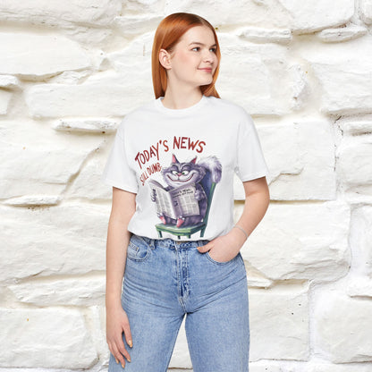 Today's News: Humans Still Dumb" Funny Cat T-Shirt for Men & Women | 100% Cotton* 🐾