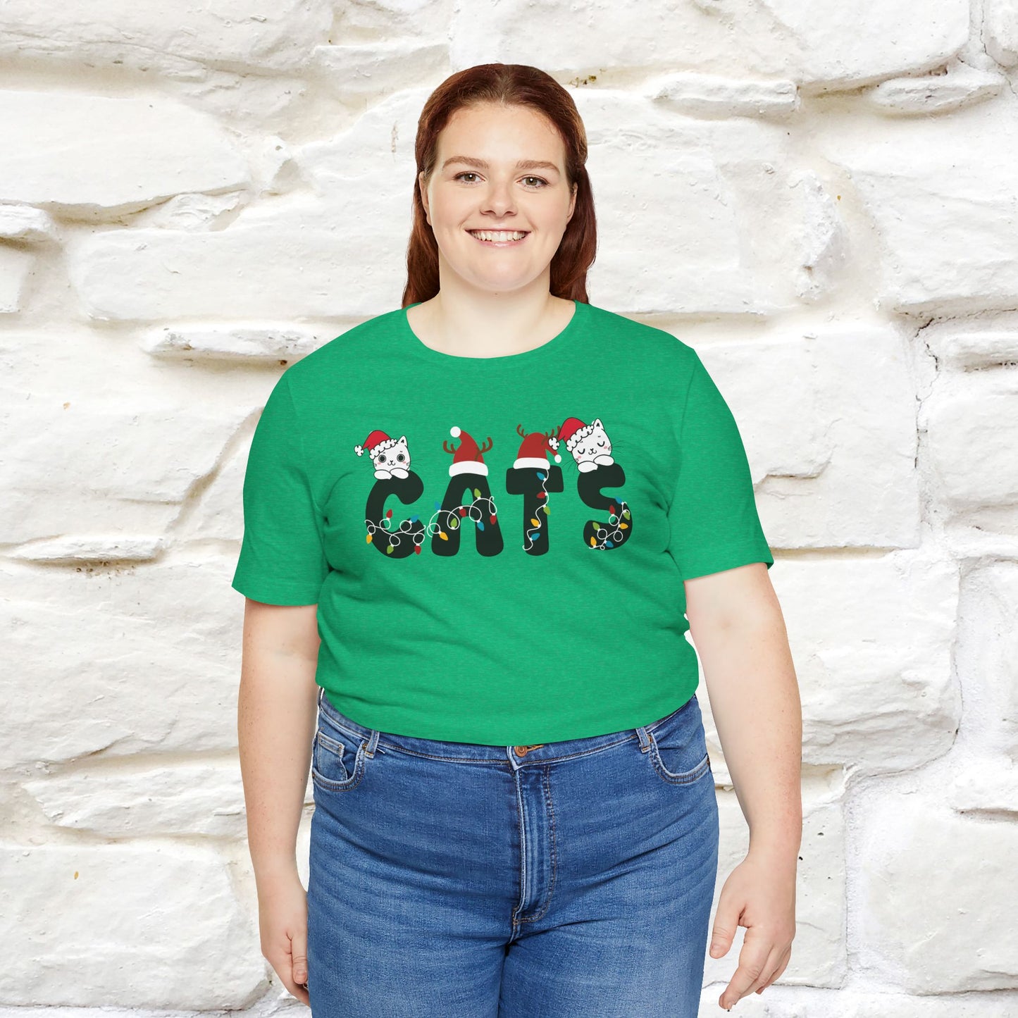 “Cats Christmas T-Shirt | Festive Cat T-Shirt for Men & Women | 100% Cotton”