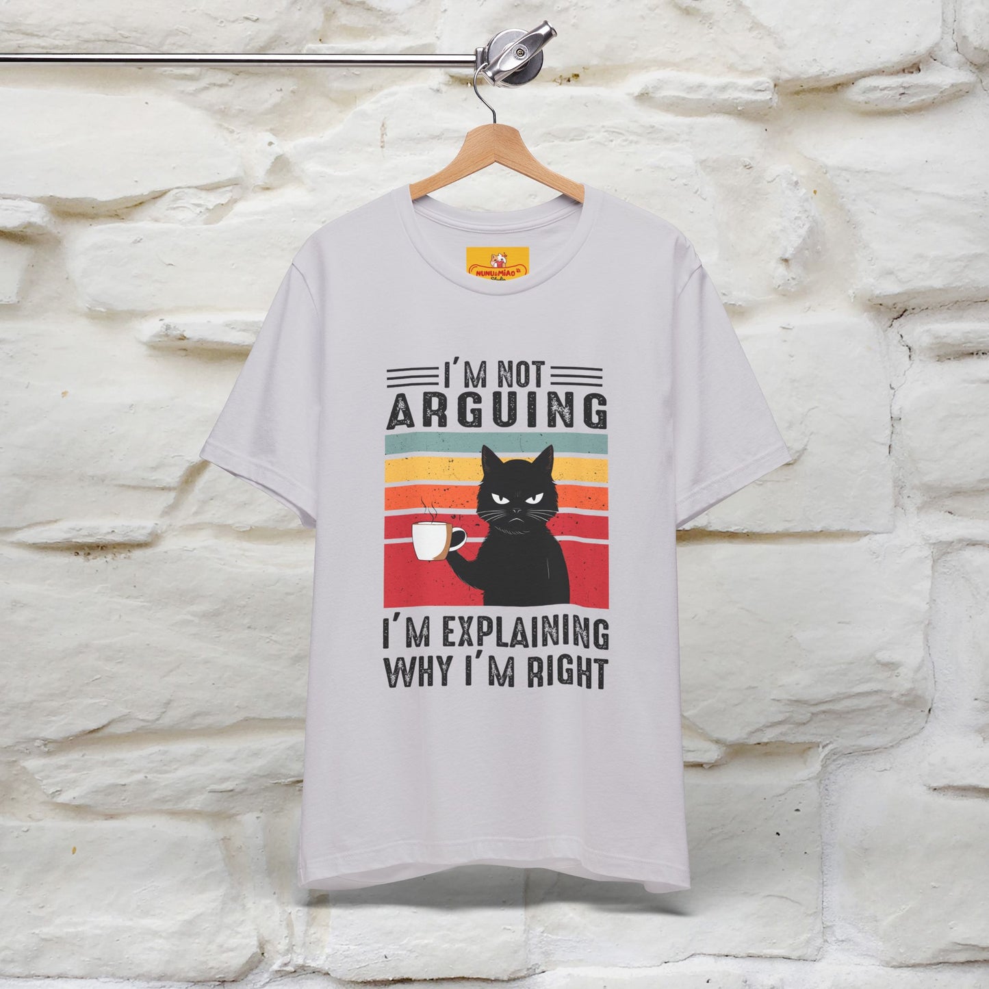 Non sto discutendo, sto spiegando perché ho ragione T-shirt con gatto per uomo e donna | 100% cotone* Maglietta divertente