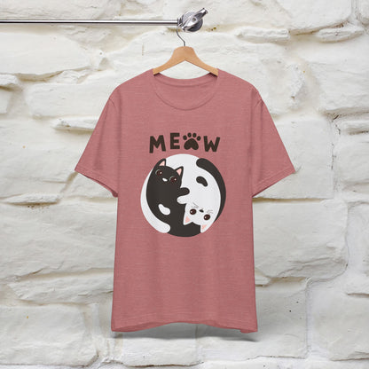 ''Ying Yang Meow''  Cat T-shirt for Men and Women  100% Cotton*