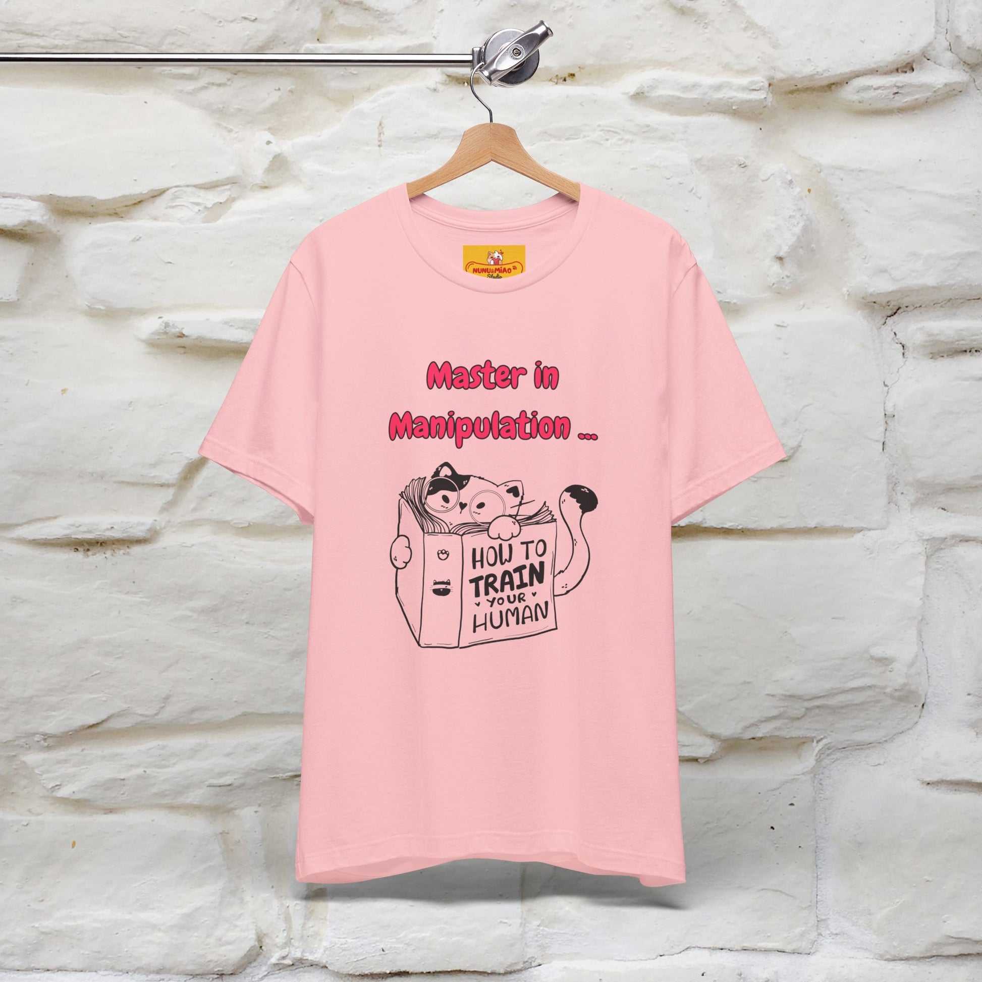 ''Master In Manipulation. How To Train Your Human '' Cat T-Shirt | Nunu&Miao Studio - Nunu&Miao Studio