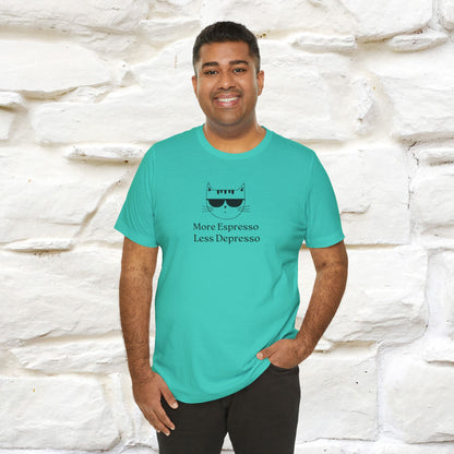 "More Espresso Less Depresso" |Cat T-Shirt | Nunu&Miao Studio