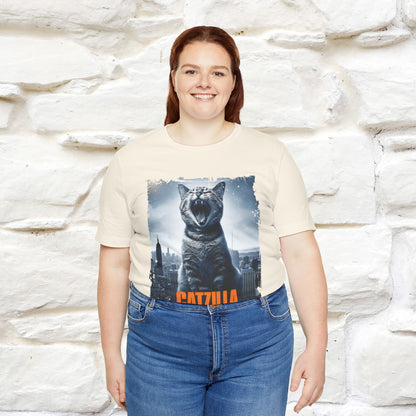 Catzilla T-Shirt | Fun Monster Cat Tee for Men & Women | 100% Cotton*