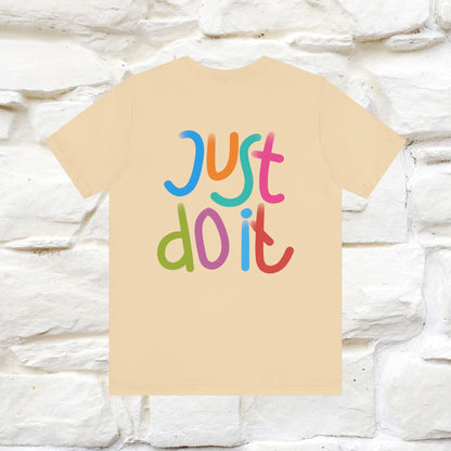 "Yes, Just Do It" Cat T-Shirt for Men & Women | Front & Back Design | 100% Cotton* 🐾