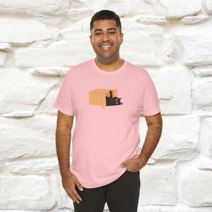"Think Like There Is No Box" Cat T-Shirt| Front & Back Design | Nunu&Miao Studio