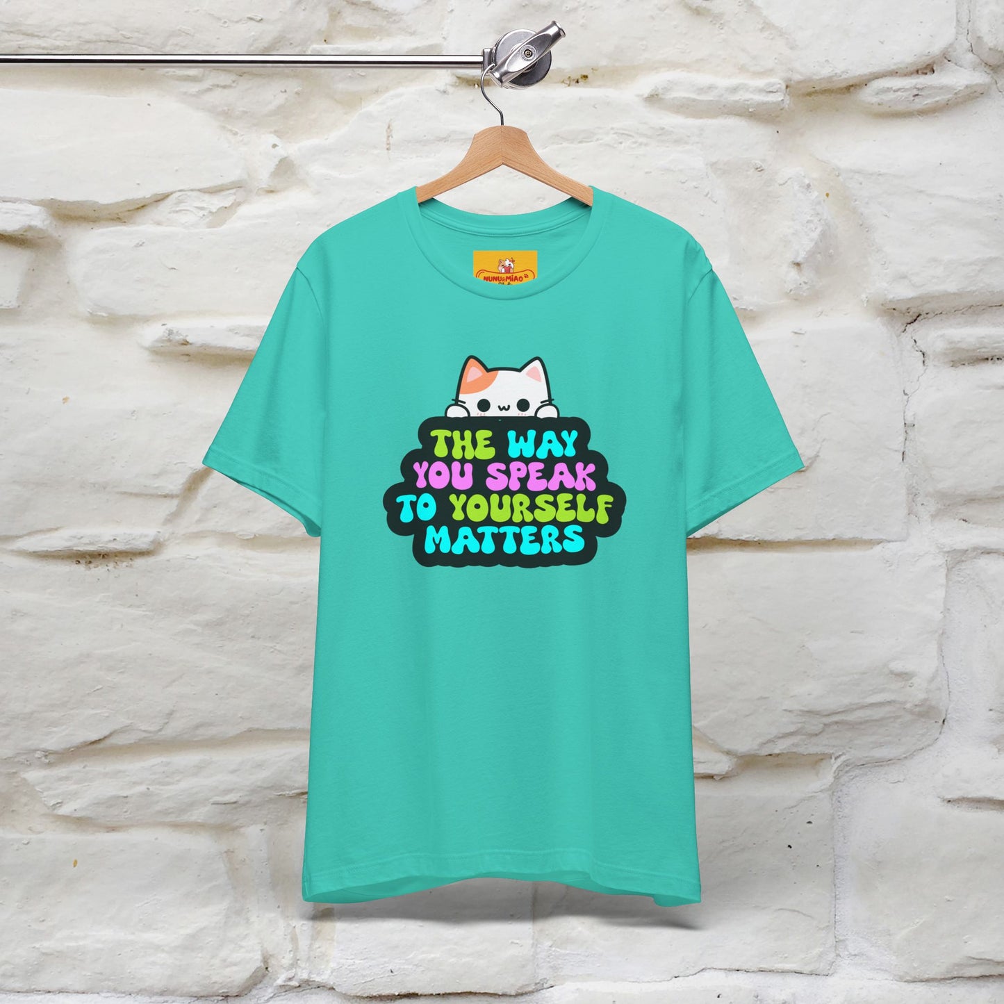 "Il modo in cui parli con te stesso è importante" T-shirt per uomo e donna | 100% cotone*