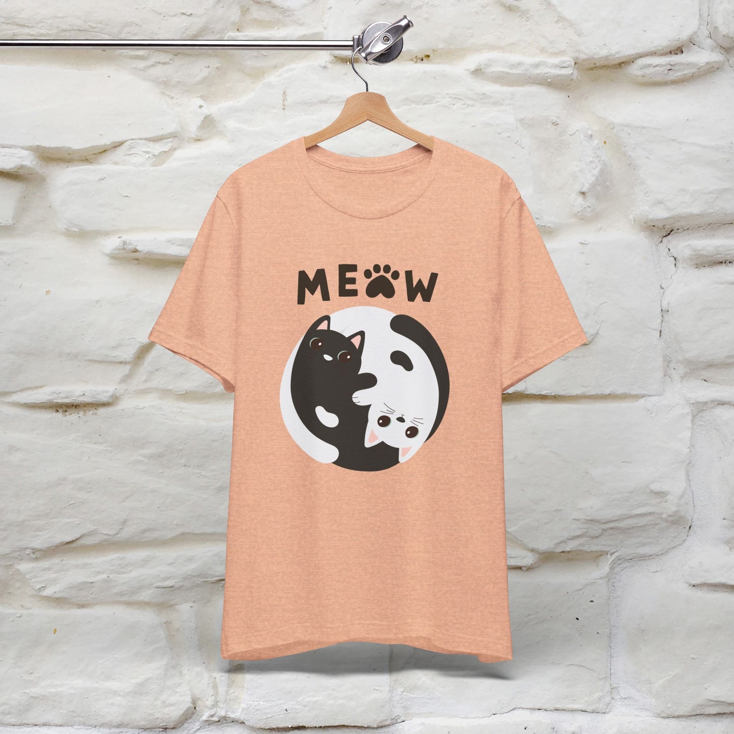 ''Ying Yang Meow''  Cat T-shirt for Men and Women  100% Cotton*