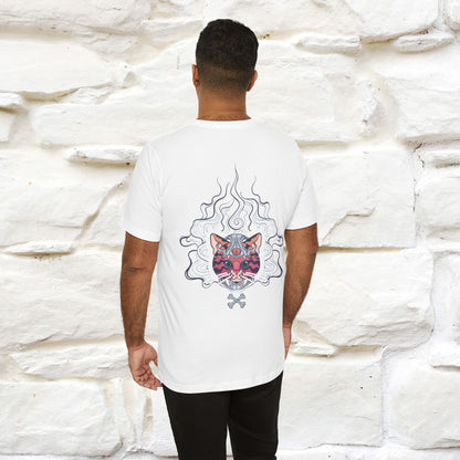 ''Air Fire Cat'' | Cat T-Shirt Front and Back Design | Nunu&Miao Studio