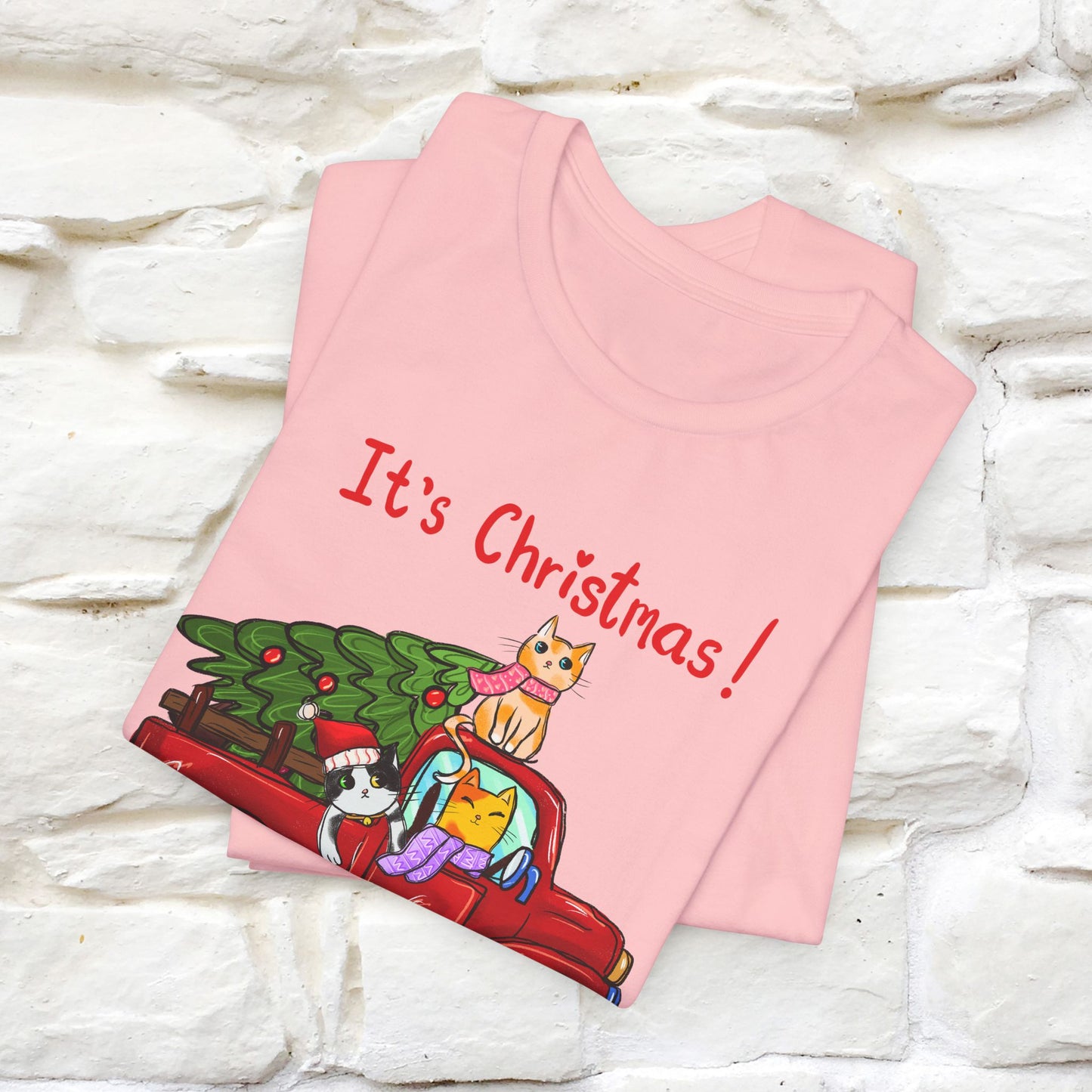 It's Christmas | Festive Cat Christmas Shirt for Men & Women | 100% Cotton*