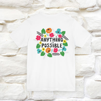 "Anything Is Possible" Cat T-Shirt for Men & Women | Front & Back Design | 100% Cotton* 🐾