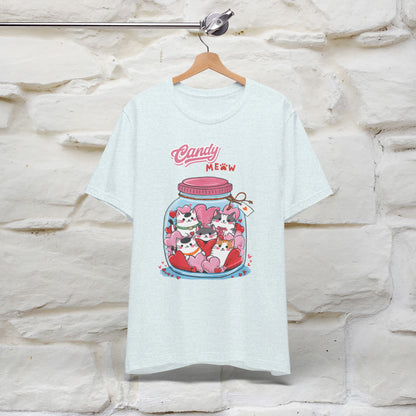 ''Candy Meow'' Cat T-shirt for Women 100% Cotton* - Nunu&Miao Studio