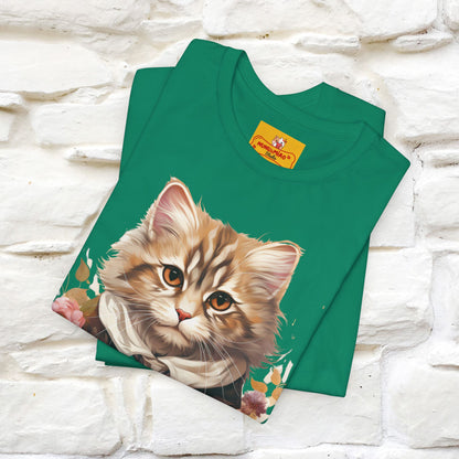 "Mr. Meow" Elegante T-shirt con gatto per uomo e donna | 100% cotone*