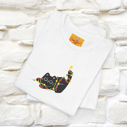 ''Be The Light" Cat T-Shirt| Front & Back Design | Nunu&Miao Studio