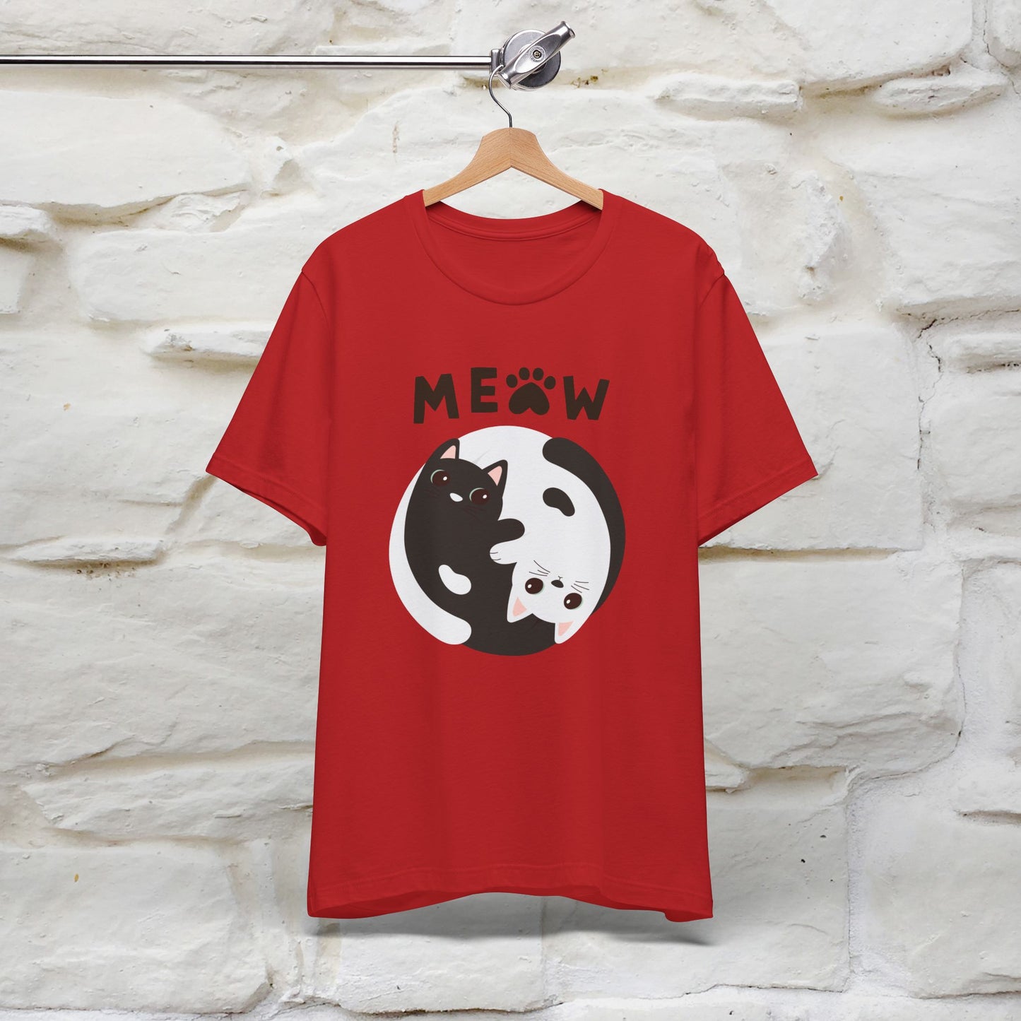 ''Ying Yang Meow''  Cat T-shirt for Men and Women  100% Cotton*