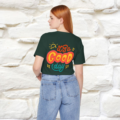 ""It's A Good Day" Cat T-Shirt| Front & Back Design | Nunu&Miao Studio