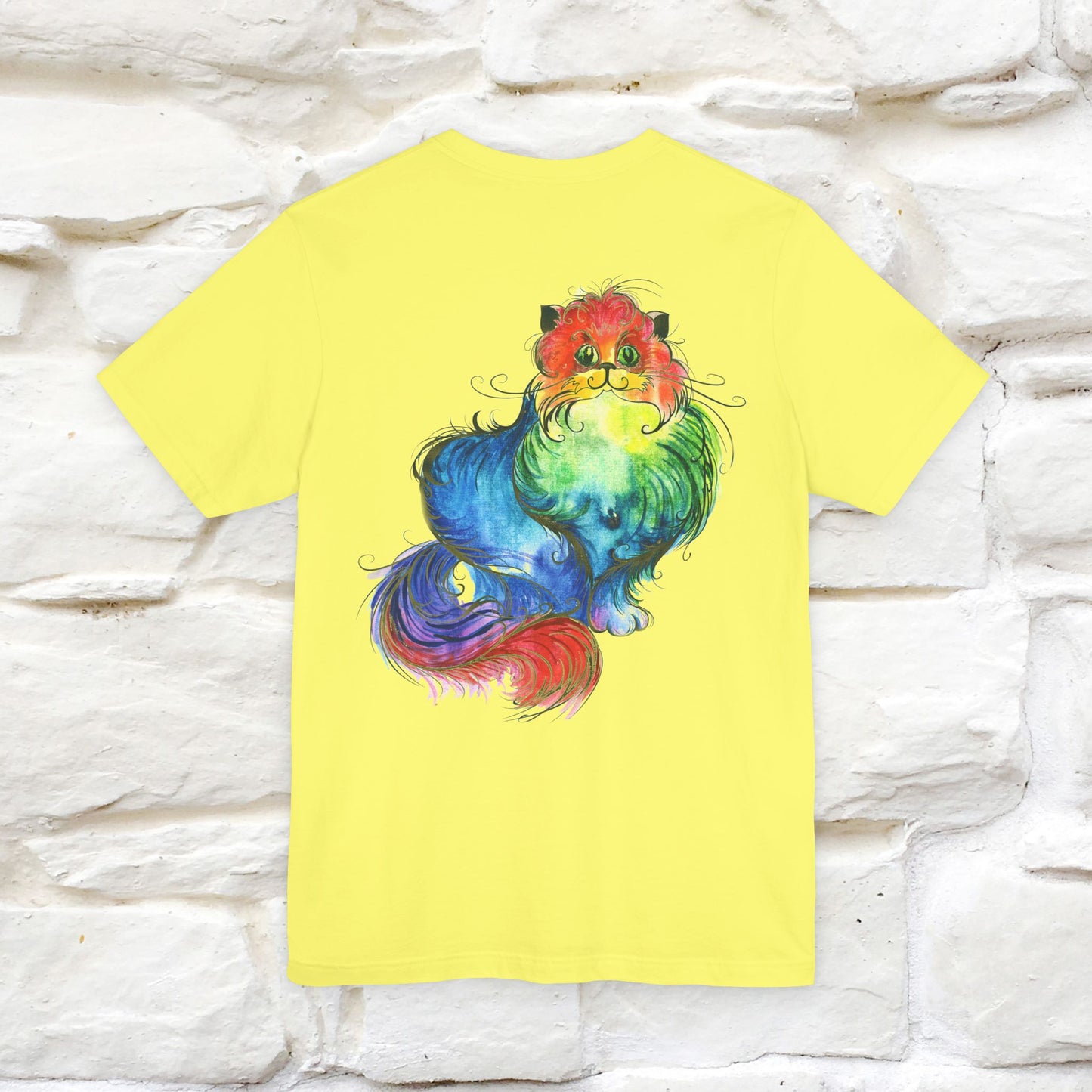 "Il Pittore'' Cat T-Shirt Front and Back Design | Nunu&Miao Studio