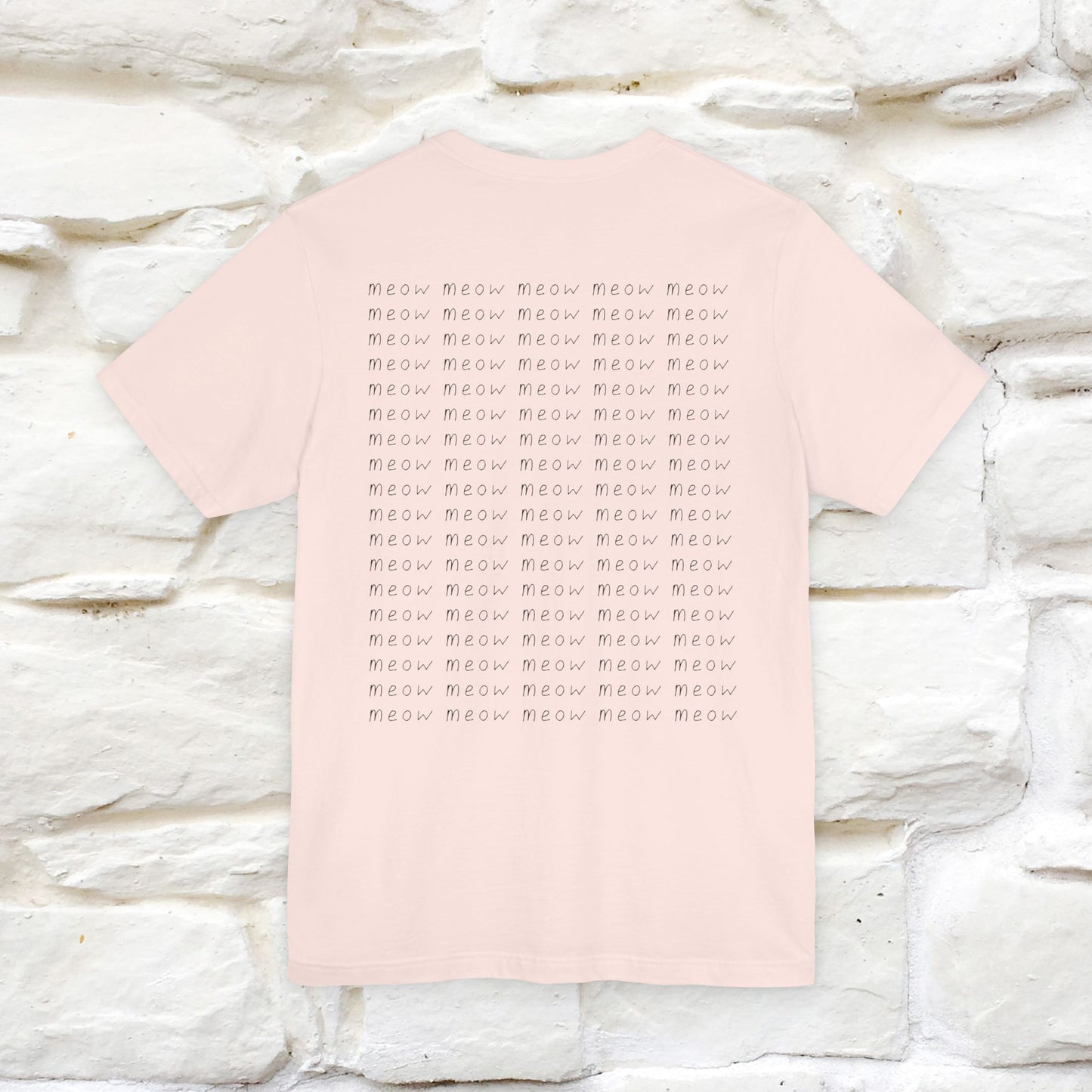 "Meow Meow Meow" Cat T-Shirt | Front & Back Design | Nunu&Miao Studio
