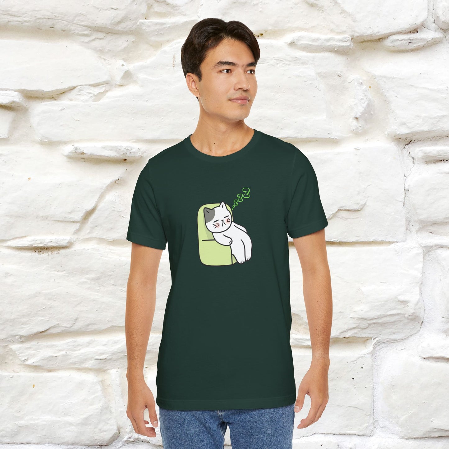 "Keep going… the couch isn’t going to nap on itself." Cat T-Shirt| Front & Back Design | Nunu&Miao Studio