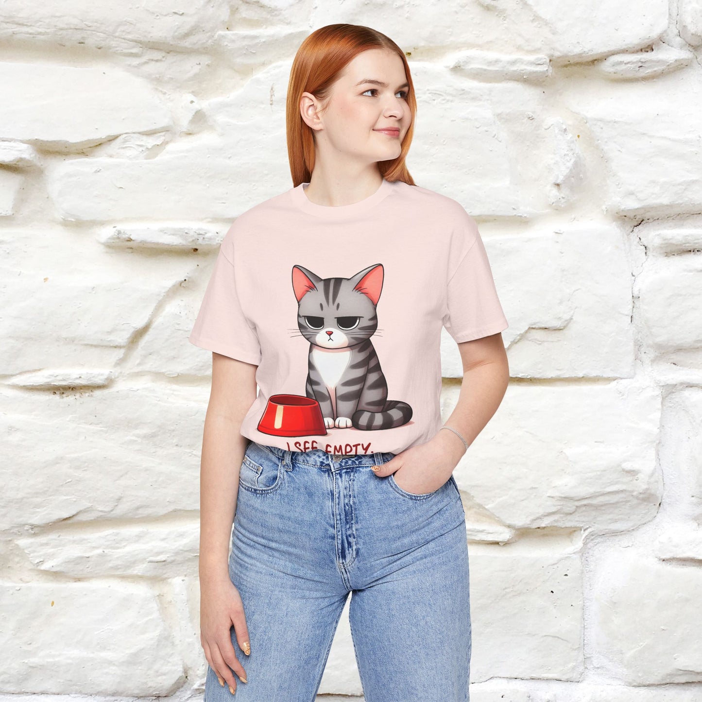 "I See Empty. What Do You See"  | Cat T-Shirt | Nunu&Miao Studio