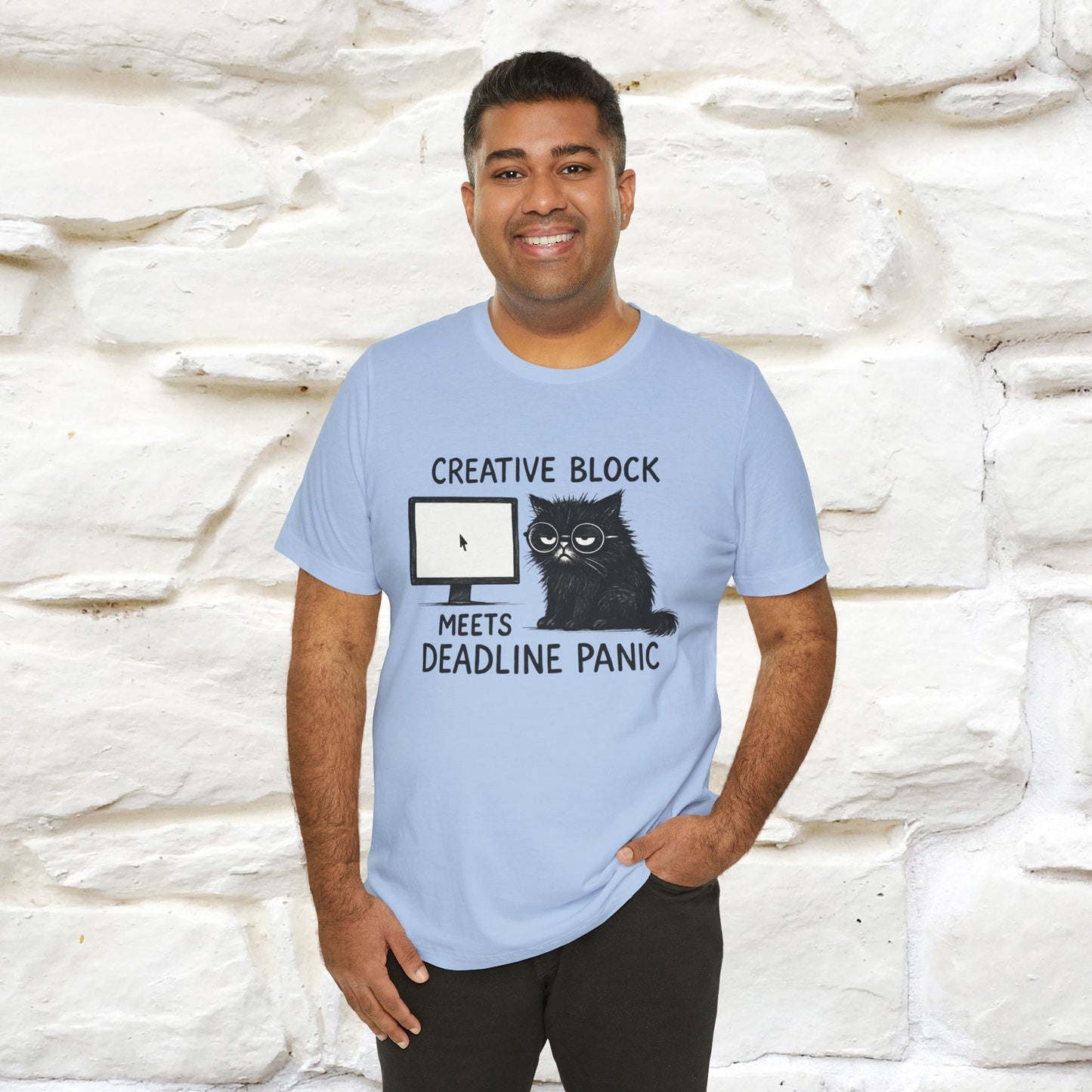 "Creative Block Meets Deadline..." |Cat T-Shirt | Nunu&Miao Studio