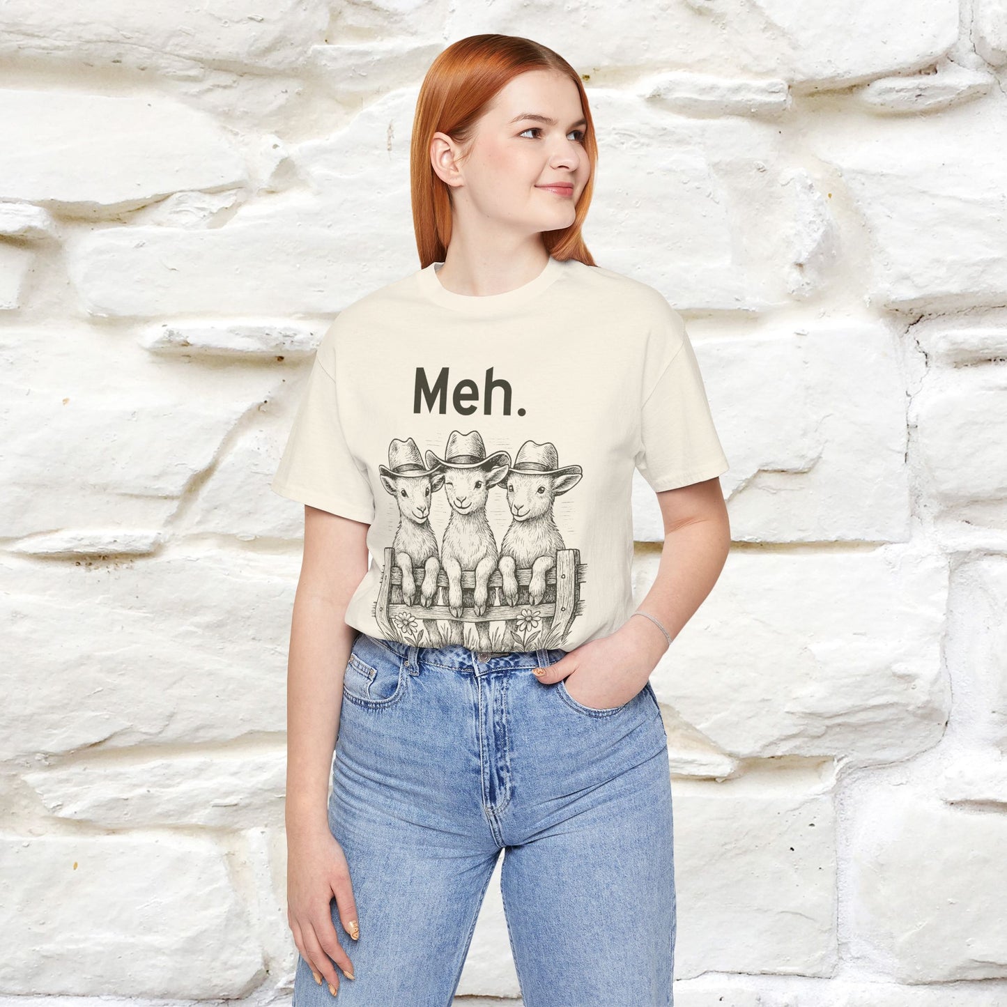 "Meh" Cute T-shirt |Nunu&Miao Studio - Nunu&Miao Studio
