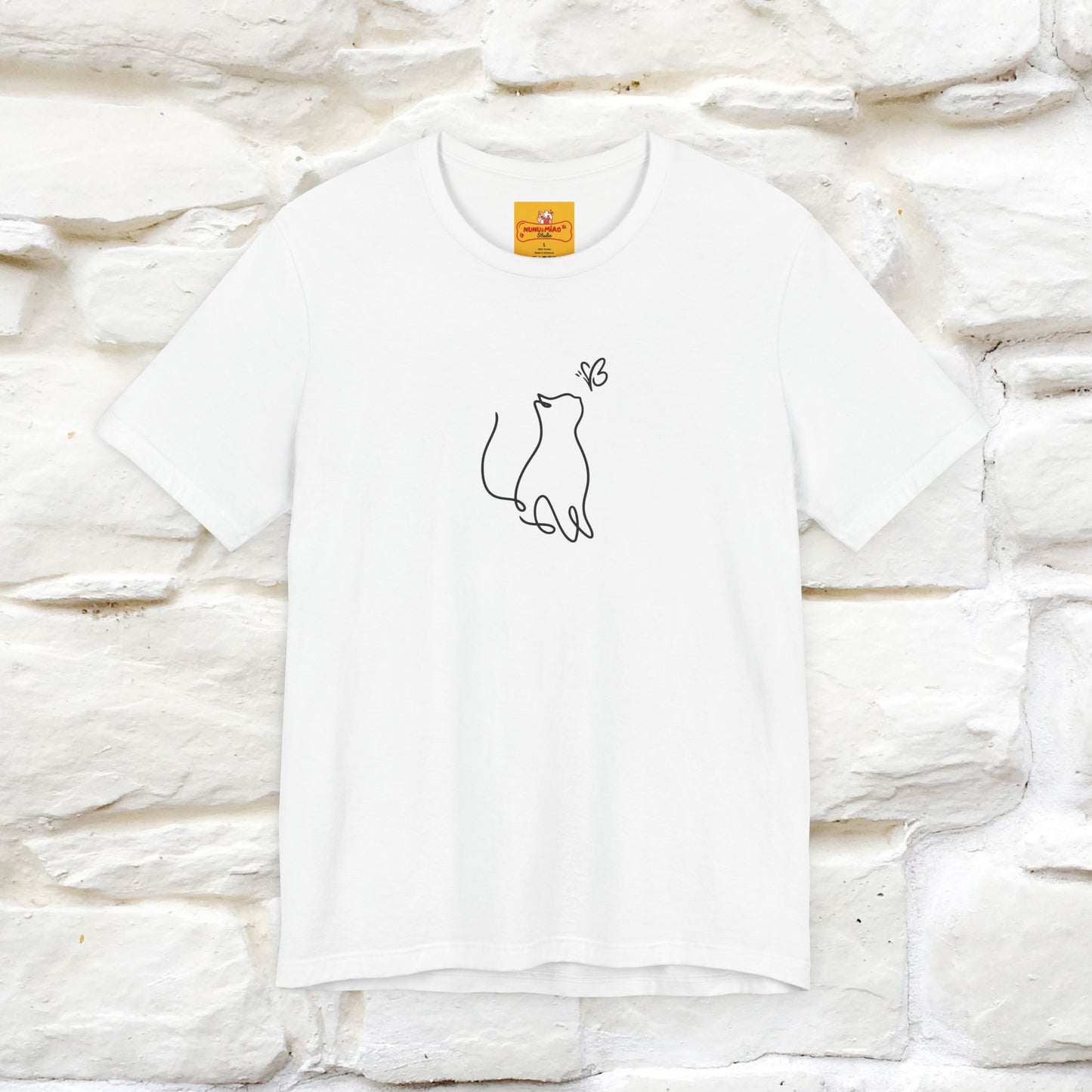 "Let Your Dreams Blossom'' Cat T-Shirt Front and Back Design | Nunu&Miao Studio