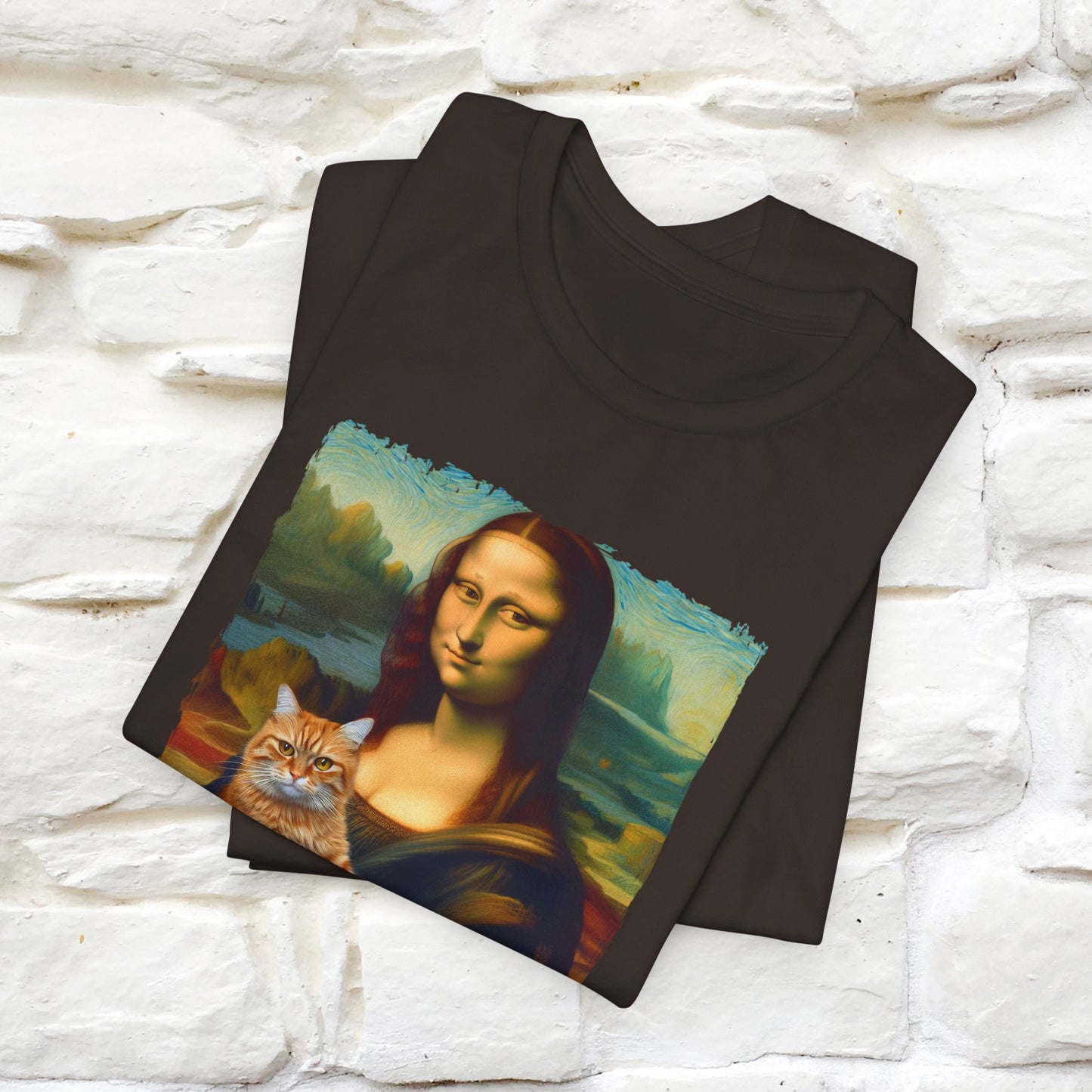 Mona Lisa’s Cat T-Shirt | Classic Art-Inspired Cat Tee for Men & Women | 100% Cotton