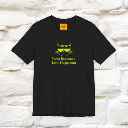 "More Espresso Less Depresso" |Cat T-Shirt | Nunu&Miao Studio
