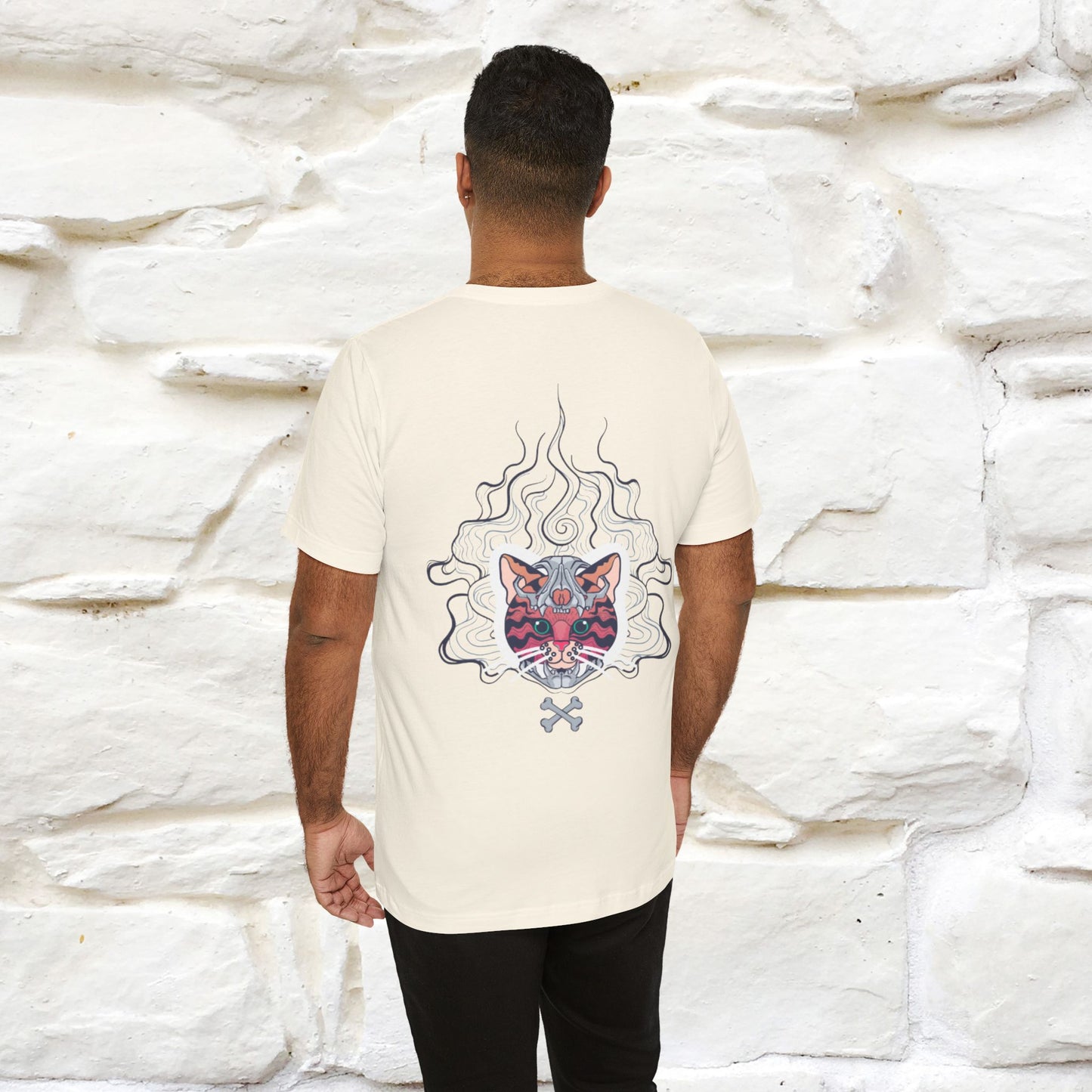 ''Air Fire Cat'' | Cat T-Shirt Front and Back Design | Nunu&Miao Studio