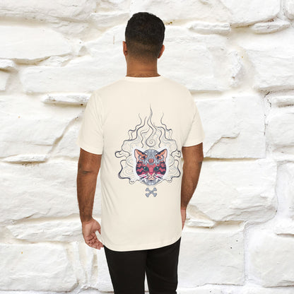 ''Air Fire Cat'' | Cat T-Shirt Front and Back Design | Nunu&Miao Studio