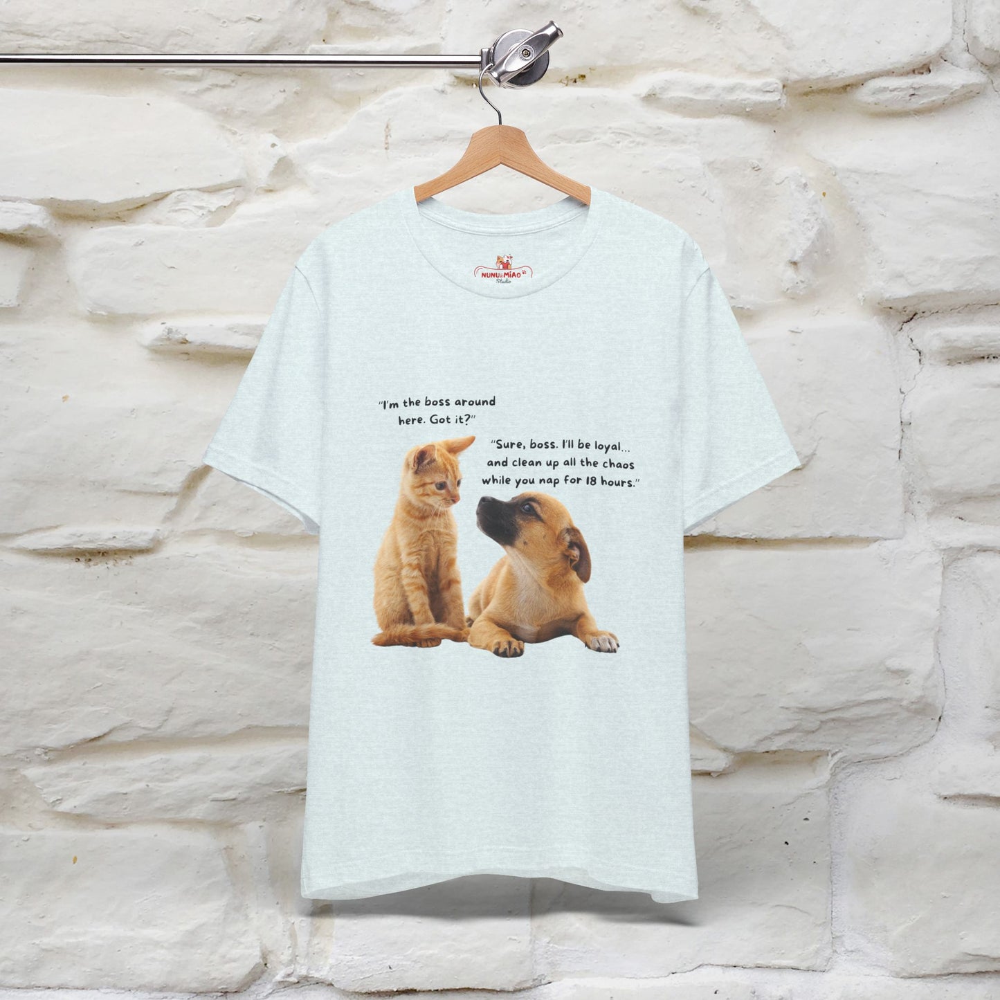 ''I am The Boss Here'' Funny Cat T-shirt for Men and Women  100% Cotton*