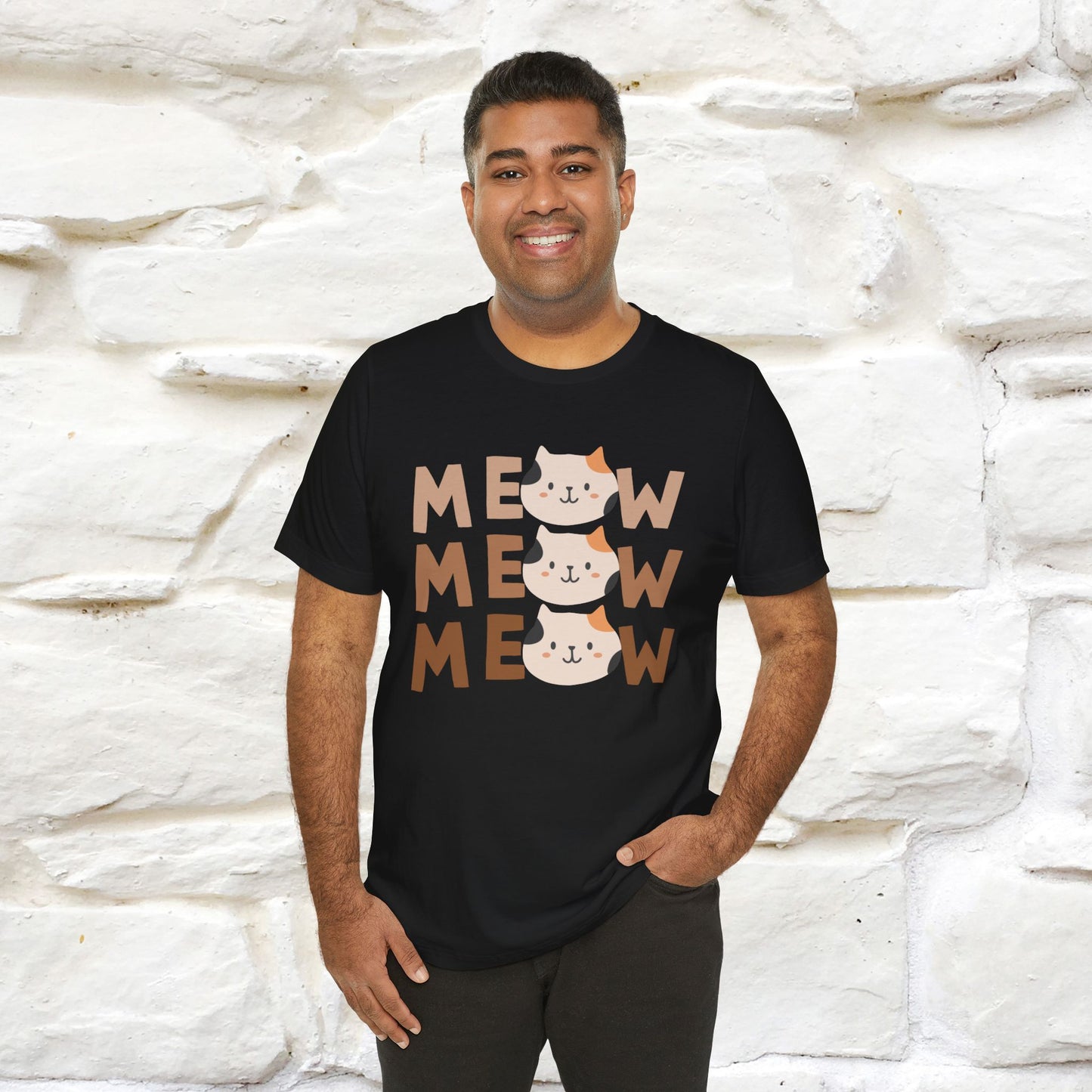 "Hello Autumn" Cat T-Shirt for Men & Women | 100% Cotton | Seasonal Feline Fashion