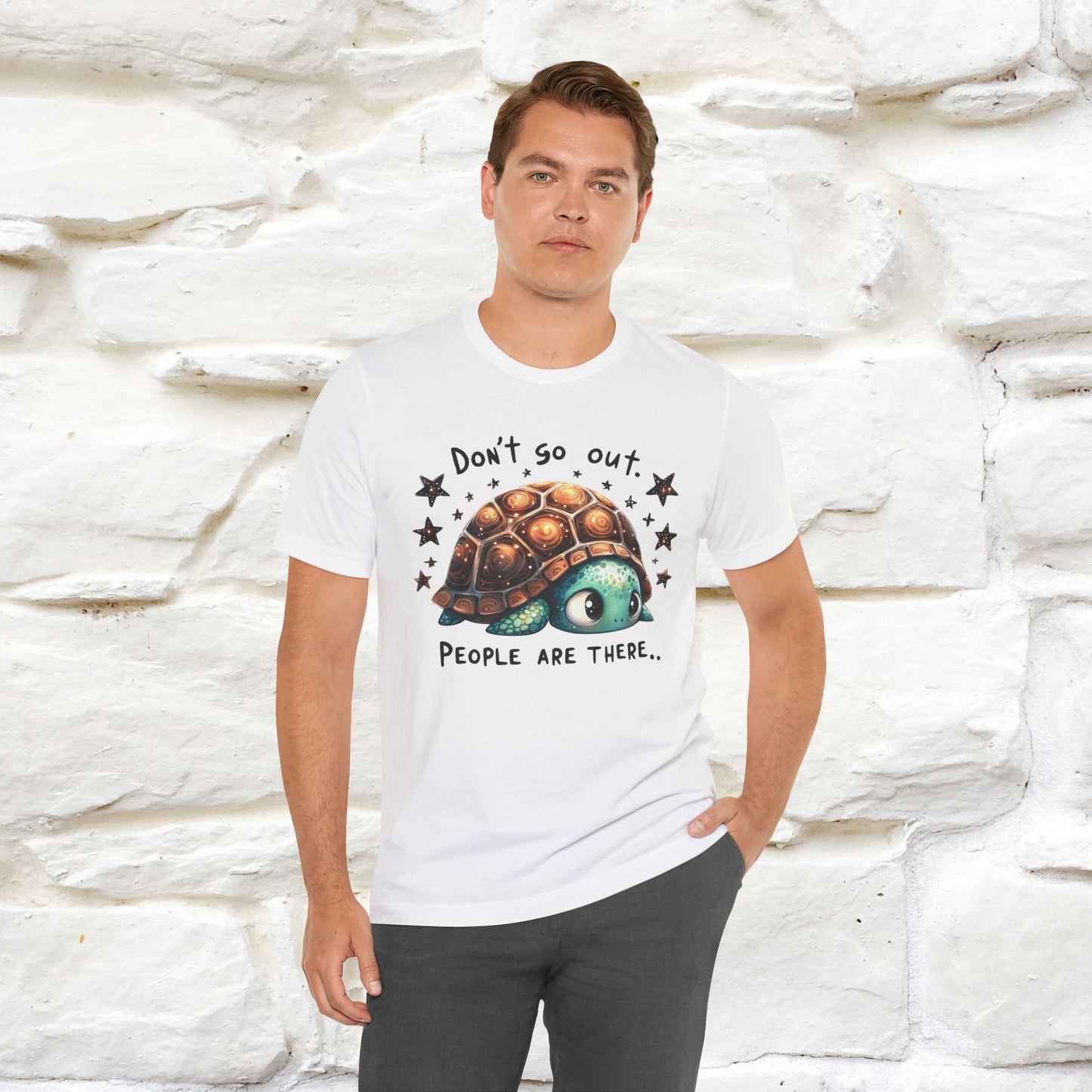 "Don't Go Out ..People Are There." |Funny T-Shirt | Nunu&Miao Studio