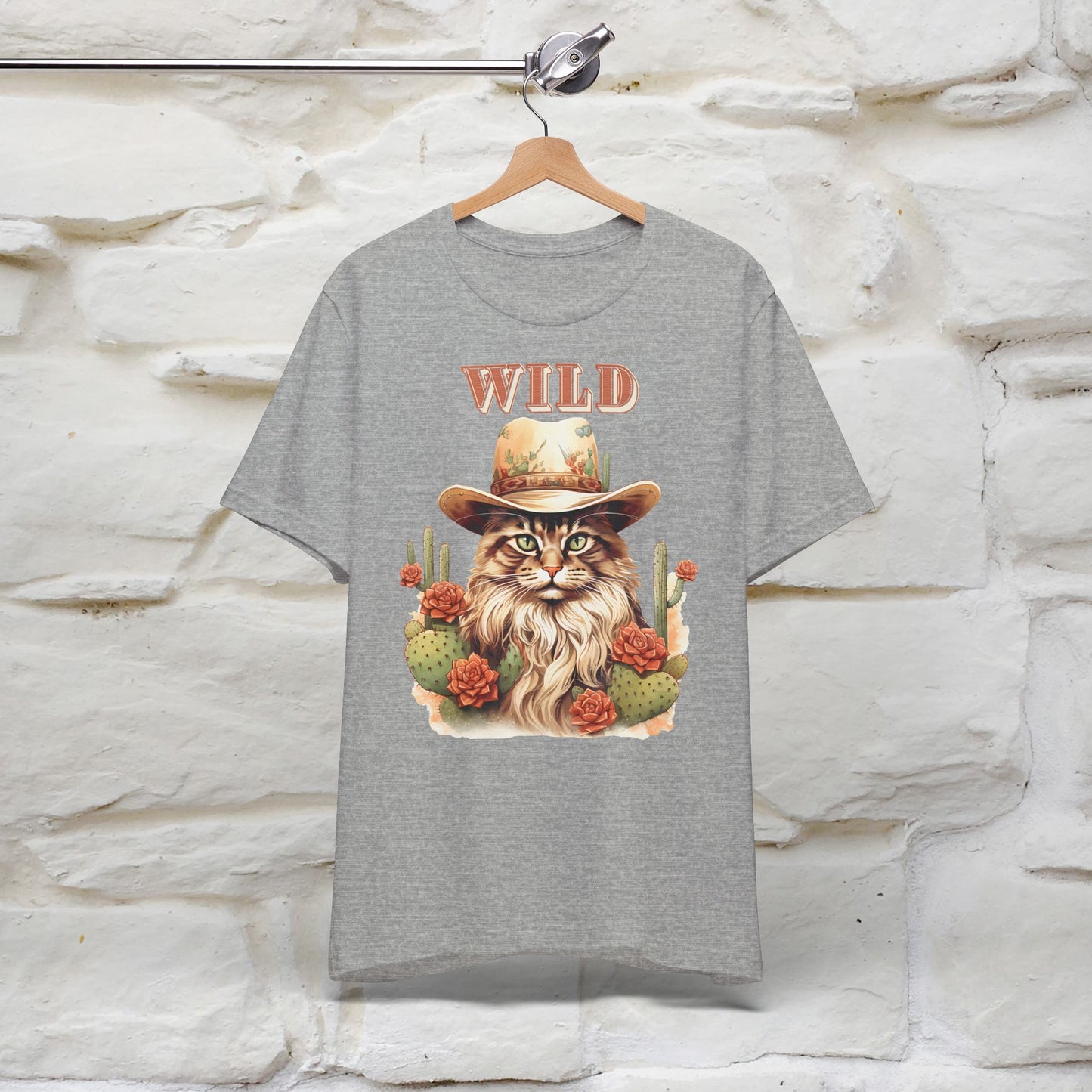 Wild Cowboy Cat T-Shirt for Men & Women | 100% Cotton* Adventure Tee