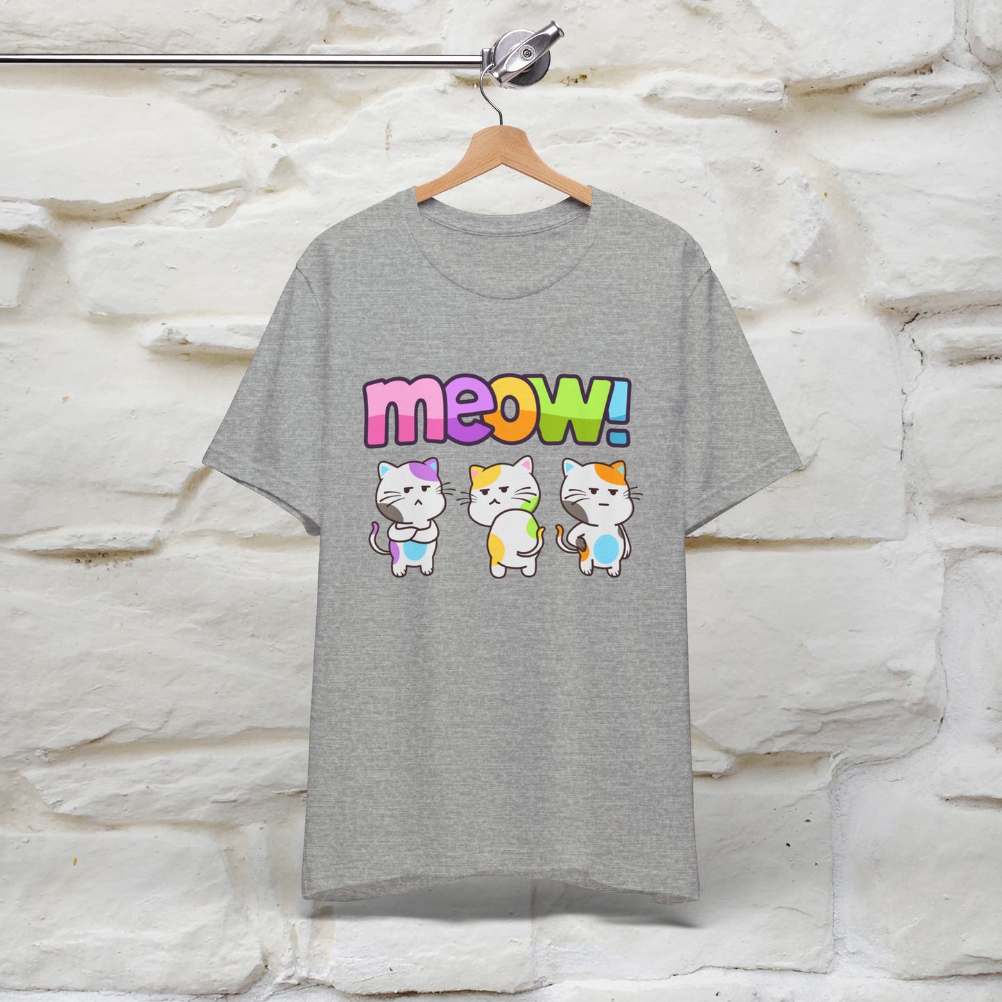 Meow! Funny Cat T-Shirt for Men & Women | 100% Cotton*