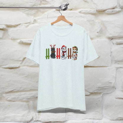 Hi Hi Hi Christmas T-Shirt | Festive Cat Christmas Shirt for Men & Women | 100% Cotton*