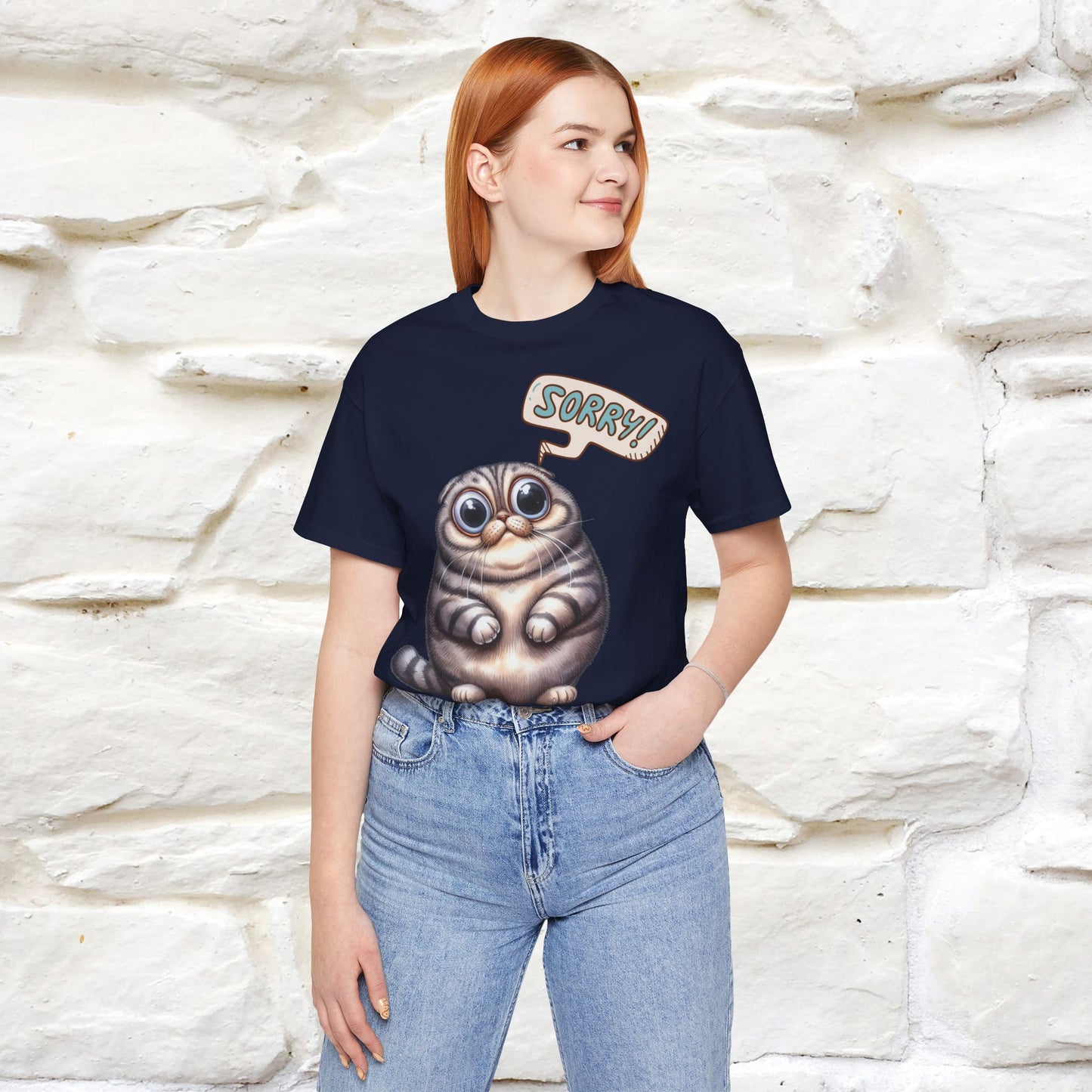 Sorry Cat T-Shirt for Men & Women | 100% Cotton* Funny & Stylish Tee