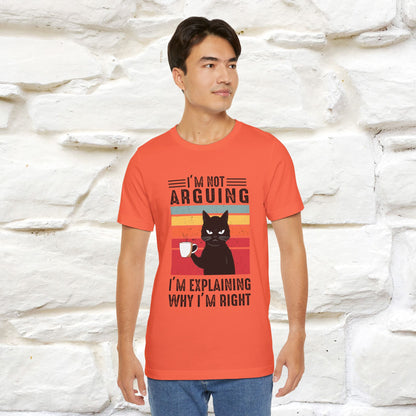 Non sto discutendo, sto spiegando perché ho ragione T-shirt con gatto per uomo e donna | 100% cotone* Maglietta divertente