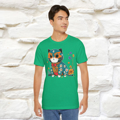 Zen Garden Cat: Japanese-Inspired T-Shirt for Men & Women | 100% Cotton*