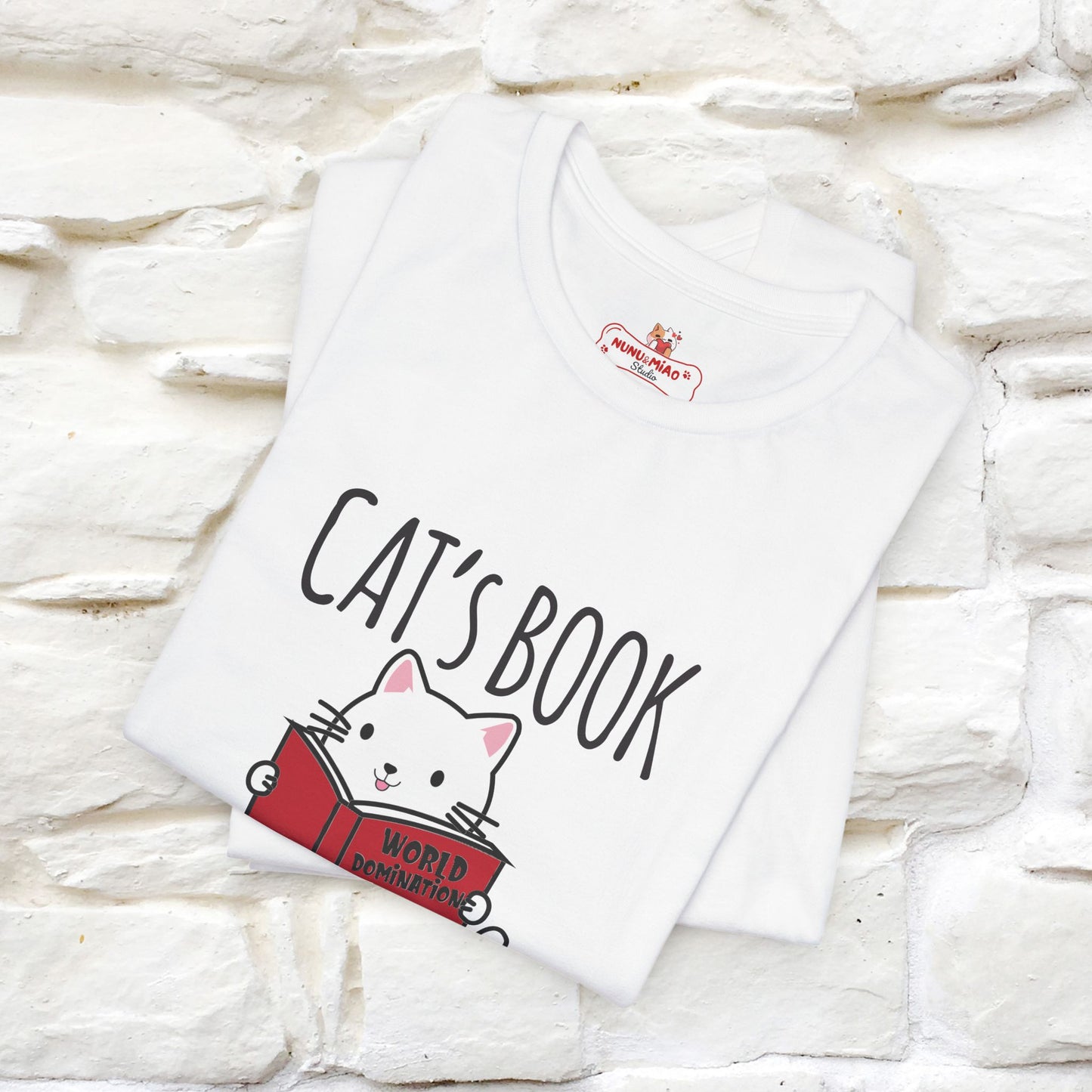 "Cat's Book Coffee" Cat T-Shirt for Men & Women | 100% Cotton* | Cozy Vibes for Book & Cat Lovers