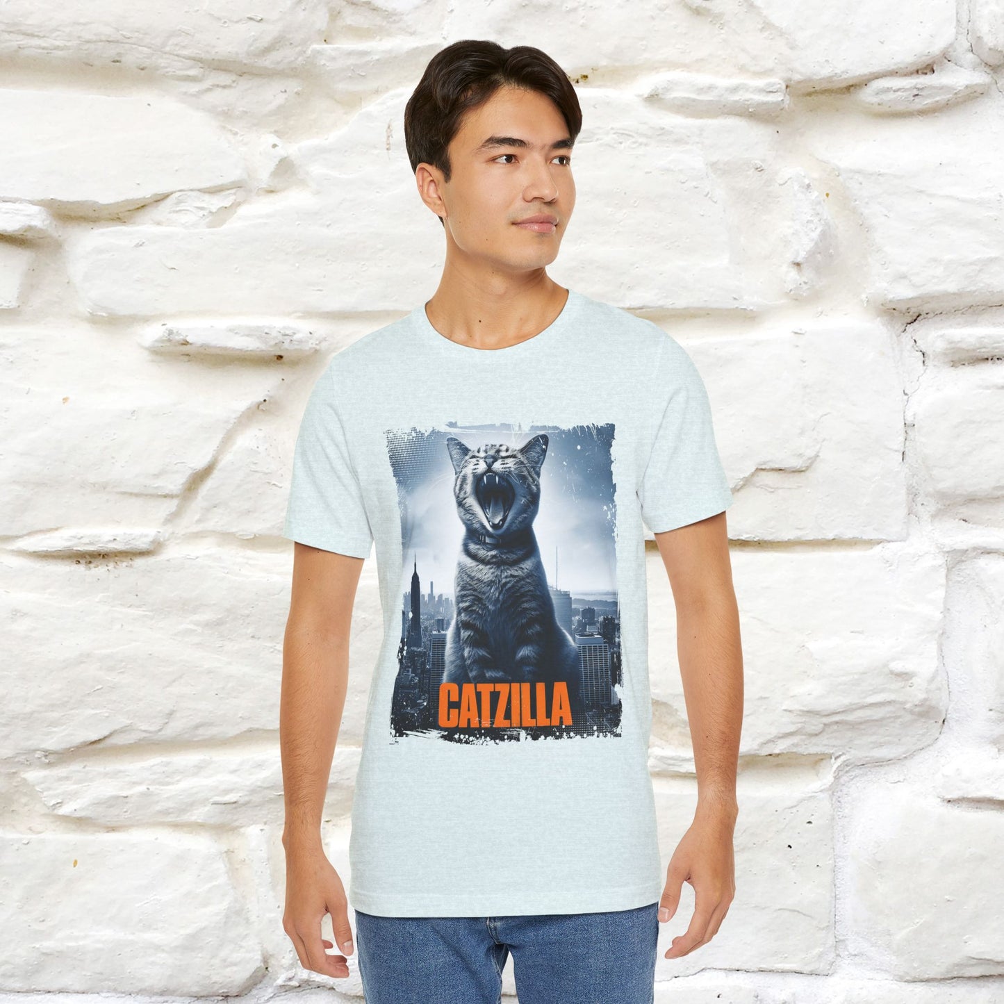 Catzilla T-Shirt | Fun Monster Cat Tee for Men & Women | 100% Cotton*