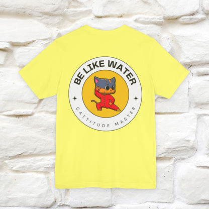 "Be Like Water: Cattitude Master | Cat T-Shirt |Nunu&Miao Studio