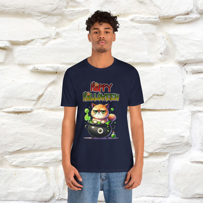 "Angry Cat Happy Halloween" Cat  T-shirt |Nunu&Miao Studio