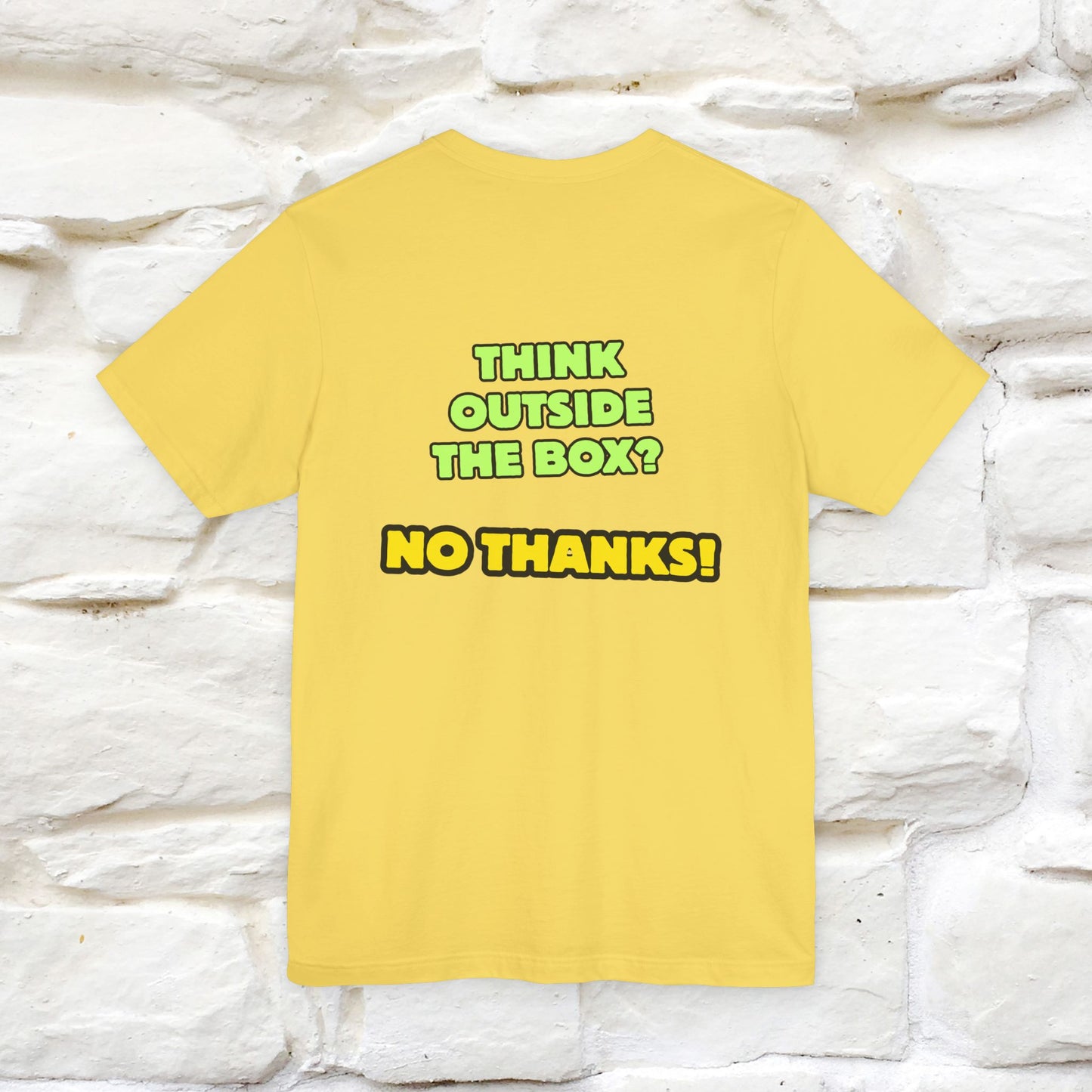 "Think outside the box? No thanks." Cat T-Shirt | Nunu&Miao Studio