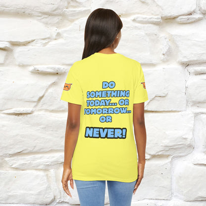 "Do something today… or tomorrow… or never." Cat T-Shirt| Front & Back Design | Nunu&Miao Studio