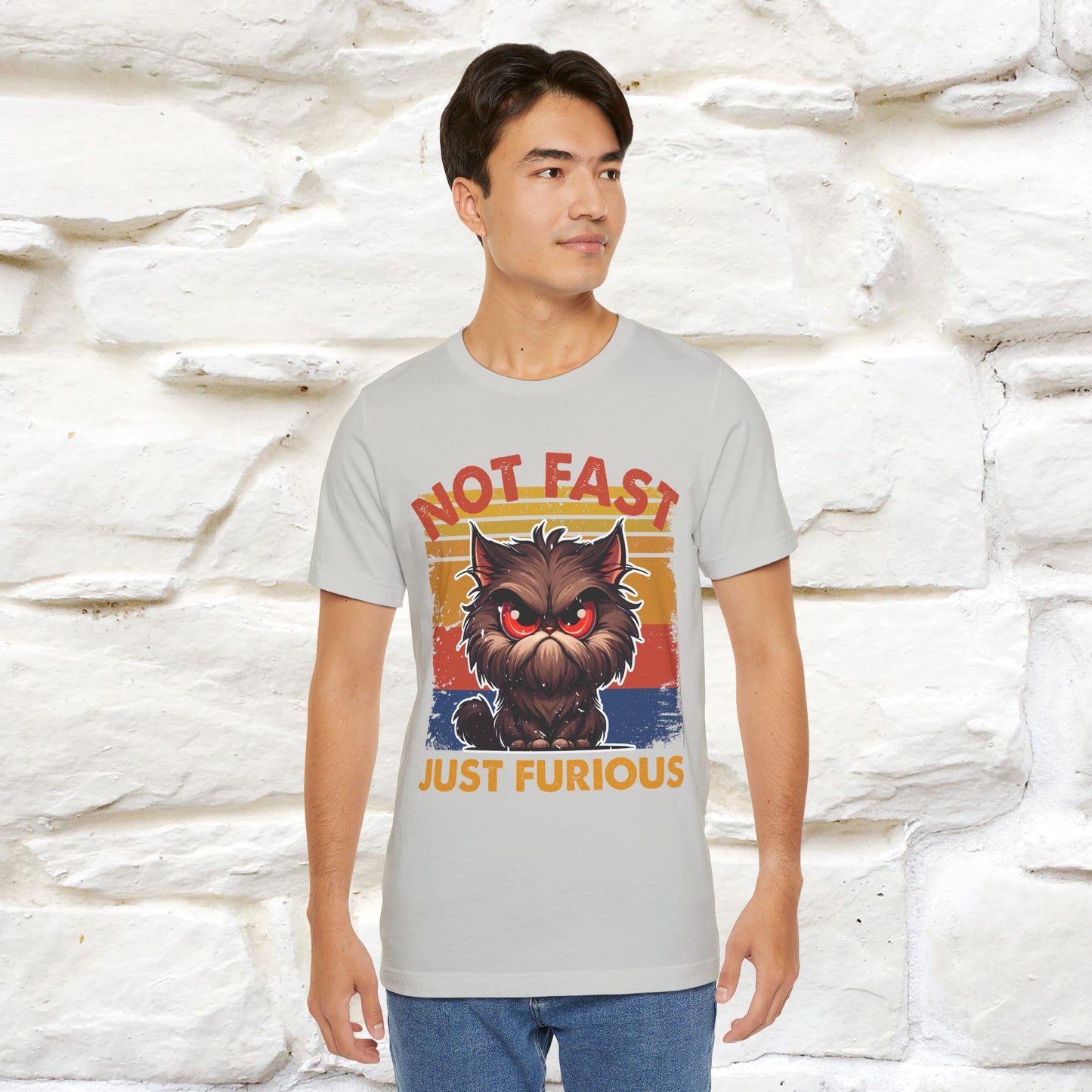 Not Fast, Just Furious |  Sarcastic Cat T-Shirt | Nunu&Miao Studio
